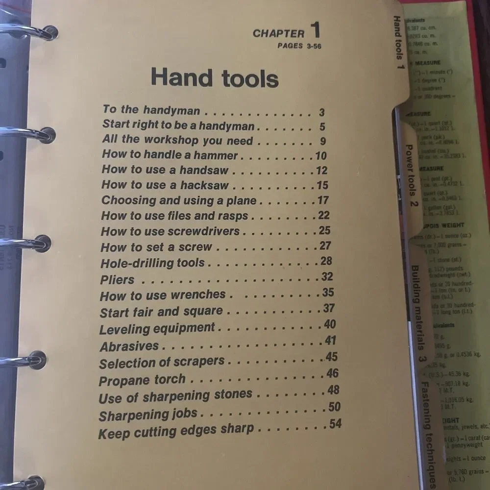 Vintage 1970 Better Homes and Gardens Handyman's Book 3-Ring‎ Binder Hardcover